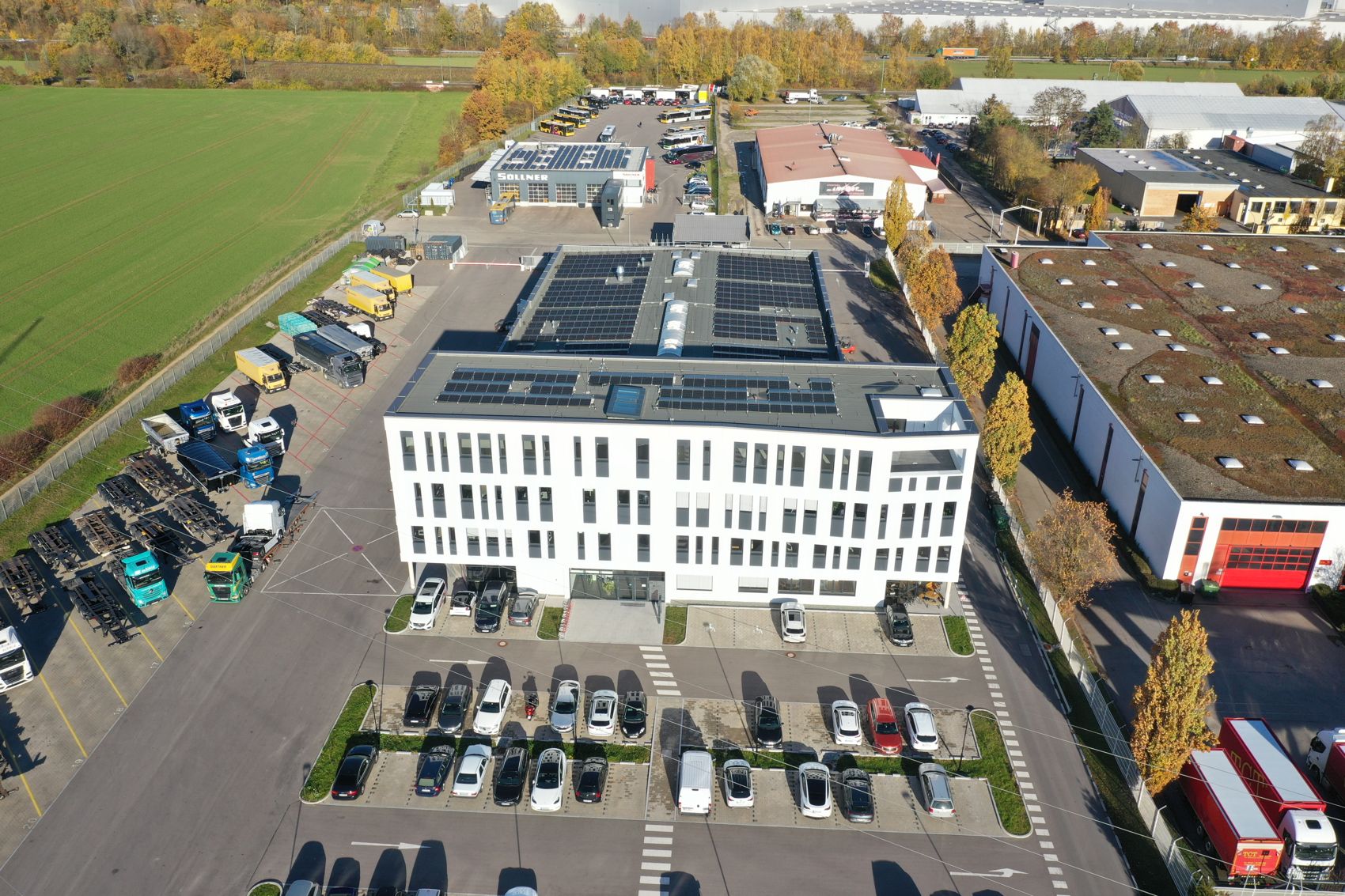 Gewerbepark Obertraubling aus der Luft