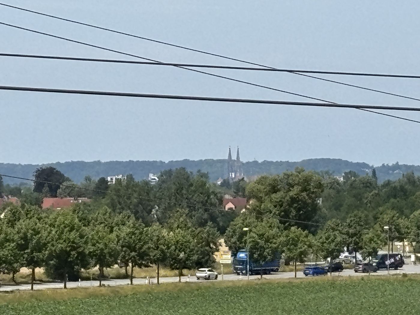 Blick zum Dom zu Regensburg